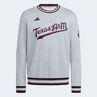 Men's adidas Gray Texas A&M Aggies Dugout Collection Sweatshirt