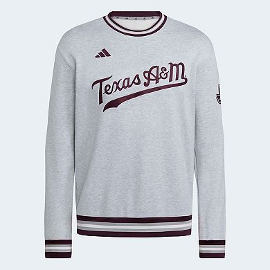Men's adidas Gray Texas A&M Aggies Dugout Collection Sweatshirt