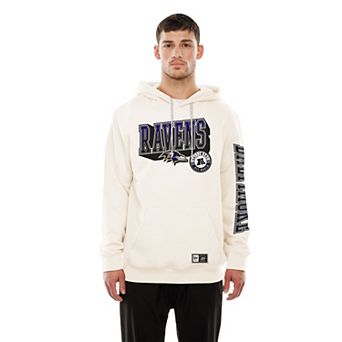 Men's New Era Cream Baltimore Ravens Dune Dust Hoodie