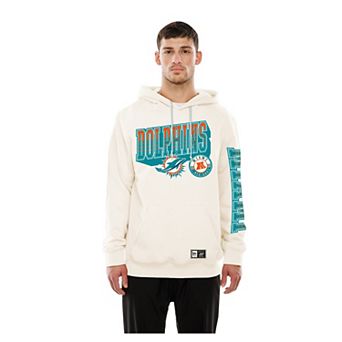 Men's New Era Cream Miami Dolphins Dune Dust Hoodie