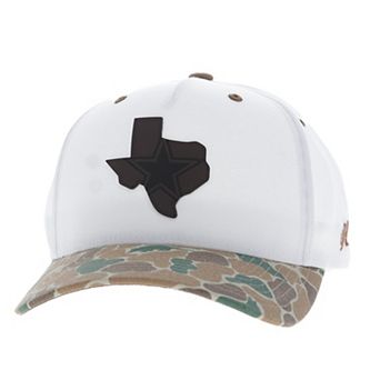 Men's HOOey White/Camo Dallas Cowboys State Adjustable Trucker Hat
