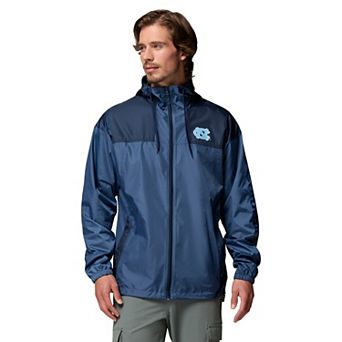 Men's Columbia Carolina Blue North Carolina Tar Heels Flash Challenger II Full-Zip Windbreaker