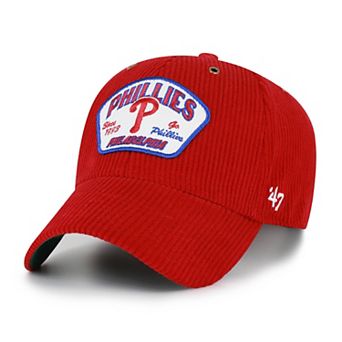 Men's '47 Red Philadelphia Phillies Accordia Corduroy MVP Adjustable Hat
