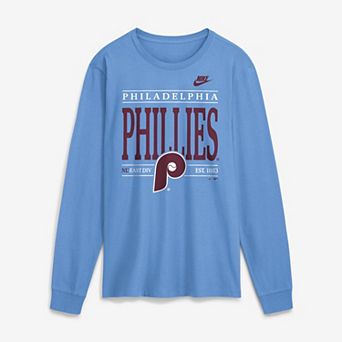 Men's Nike Light Blue Philadelphia Phillies Cooperstown Graphic Long Sleeve T-Shirt