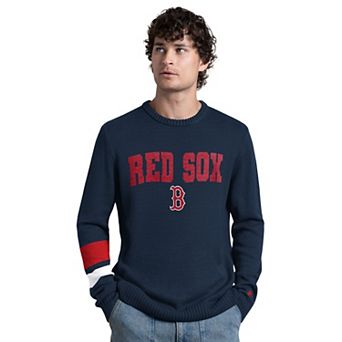 Men's Starter Navy Boston Red Sox Retro Bowl Sweater