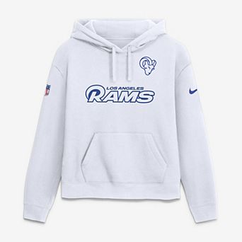 Women's Nike Los Angeles Rams Fearsome White Club Fleece Hoodie