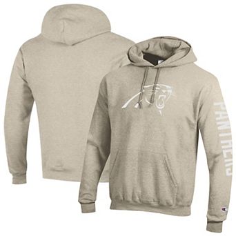 Men's Champion Oatmeal Carolina Panthers Powerblend Hoodie