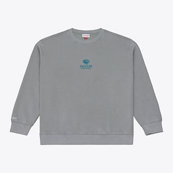 Men's Mitchell & Ness Gray Jacksonville Jaguars Micro Logo Fleece Sweatshirt