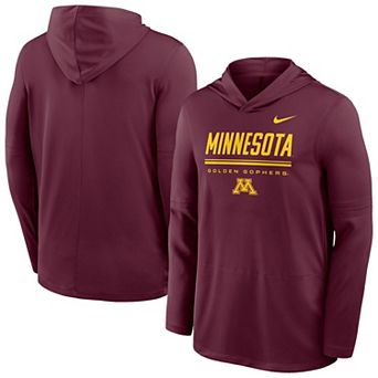 Men's Nike Maroon Minnesota Golden Gophers 2026 Sideline Dri-FIT Lightweight Hooded Top