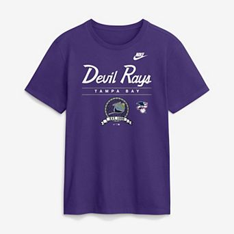 Men's Nike Purple Tampa Bay Rays Cooperstown Graphic T-Shirt