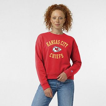 Women's Champion Red Kansas City Chiefs Heart & Soul Powerblend Sweatshirt