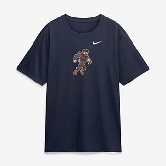 Men's Nike Navy West Virginia Mountaineers Rushing Mascot Dri-FIT T-Shirt