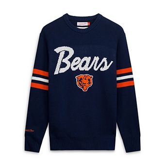Men's Mitchell & Ness Navy Chicago Bears Head Coach Sweater