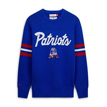 Men's Mitchell & Ness Royal New England Patriots Head Coach Sweater