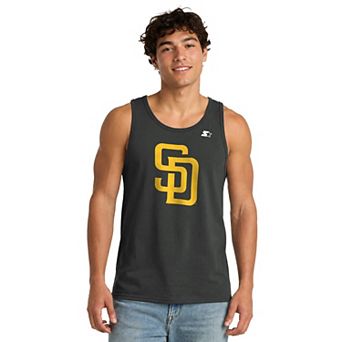 Men's Starter Black San Diego Padres Tank Top