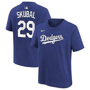 Youth Nike Tarik Skubal Royal Los Angeles Dodgers Name & Number T-Shirt