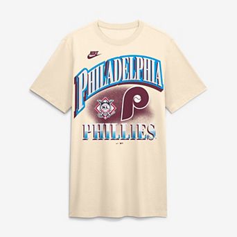 Men's Nike Natural Philadelphia Phillies Vintage Tri-Blend T-Shirt