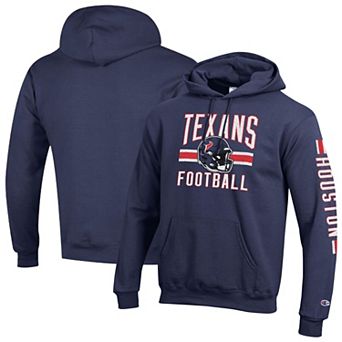 Men's Champion Navy Houston Texans Powerblend Hoodie