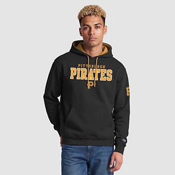 Men's Champion Black Pittsburgh Pirates Volume Fleece Hoodie