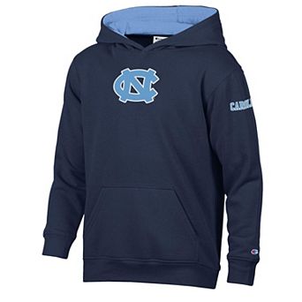 Youth Champion Navy/Carolina Blue North Carolina Tar Heels Volume Fleece Hoodie
