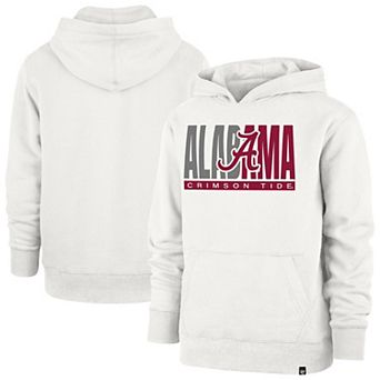 Youth '47 Cream Alabama Crimson Tide Block Text Pullover Hoodie