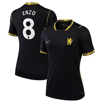 Women's Nike Enzo Fernández Black Chelsea 2026/27 Away Stadium Replica Jersey