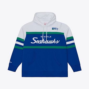 Men's Royal Mitchell & Ness Seattle Seahawks Head Coach Hoodie
