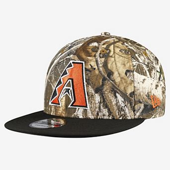 Men's New Era Camo Arizona Diamondbacks Realtree Orange Pop 9FIFTY Snapback Hat