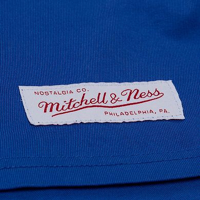 Women's Mitchell & Ness Royal Milwaukee Brewers Core Essentials Boxy Crop T-Shirt