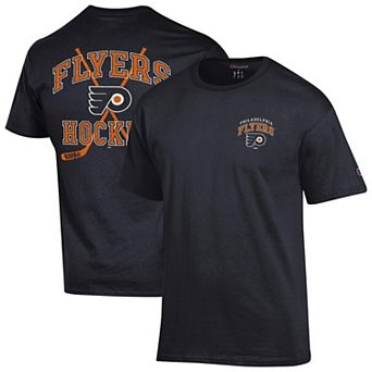 Men's Champion Black Philadelphia Flyers Stick With It Jersey T-Shirt