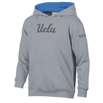 Youth Champion Heather Gray/Blue UCLA Bruins Volume Fleece Hoodie