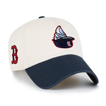 Men's '47 Natural Boston Red Sox Single Swirl Ice Cream Helmet 2.0 Clean Up Adjustable Hat