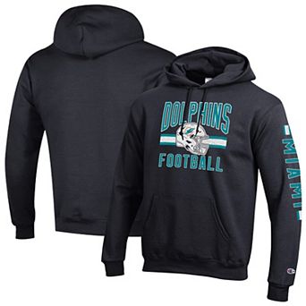 Men's Champion Black Miami Dolphins Powerblend Hoodie