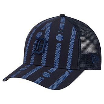 Men's New Era Navy Detroit Tigers Tonal Icon 9FORTY Adjustable Trucker Hat