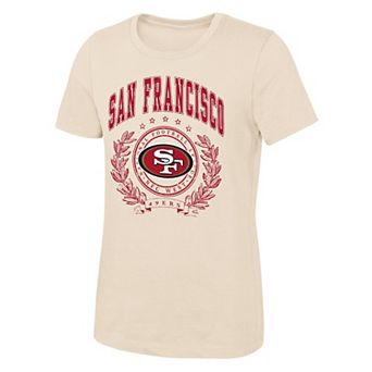 Girls Youth Outerstuff Natural San Francisco 49ers Undefeated T-Shirt