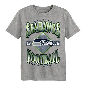 Preschool Outerstuff Dark Heather Gray Seattle Seahawks Of Days Past T-Shirt