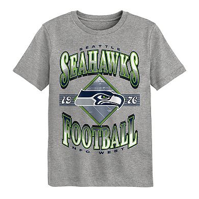Preschool Outerstuff Dark Heather Gray Seattle Seahawks Of Days Past T-Shirt