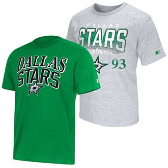 Men's Starter Kelly Green/Heather Gray Dallas Stars Two-Pack T-Shirt Set