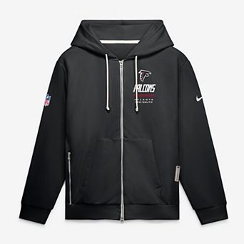Men's Nike Black Atlanta Falcons Sideline Standard Issue Quarterback Scramble Dri-FIT Full-Zip Hoodie