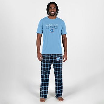 Men's Concepts Sport Light Blue Tennessee Titans Highland Sleep Set