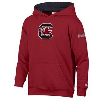 Youth Champion Garnet/Black South Carolina Gamecocks Volume Fleece Hoodie