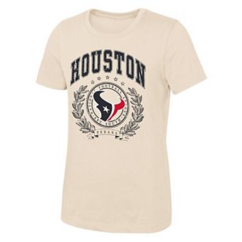 Girls Youth Outerstuff Natural Houston Texans Undefeated T-Shirt