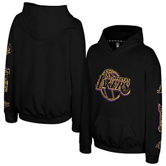 Youth Stadium Essentials Black Los Angeles Lakers Legends Elementized Hoodie