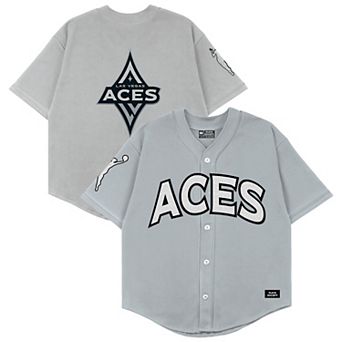Unisex Playa Society Gray Las Vegas Aces Baseball Fashion Jersey
