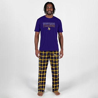 Men's Concepts Sport Purple Minnesota Vikings Highland Sleep Set