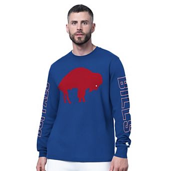 Men's Starter Royal Buffalo Bills Clutch Hit II Vintage Logo Long-Sleeve T-Shirt