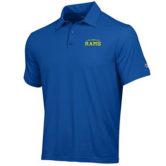 Men's Champion Royal Los Angeles Rams Athletic Polo