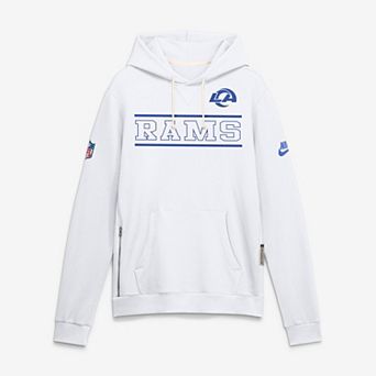 Men's Nike Los Angeles Rams Fearsome White Standard Issue Replay Officials Dri-FIT Hoodie