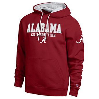 Men's Champion Crimson Alabama Crimson Tide Contrast Hoodie