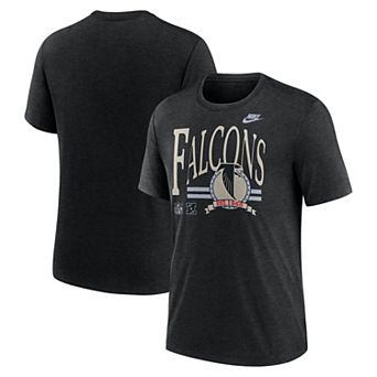 Men's Nike Heather Black Atlanta Falcons Rewind Tri-Blend T-Shirt